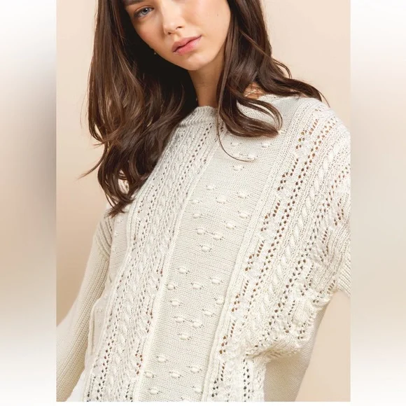 41 Boho Embroidery Sweater Top - Picture 6 of 6